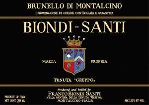 Biondi Santi etichetta Brunello di Montalcino 2007 Annata