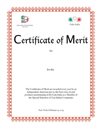 Certificates of Merit Final